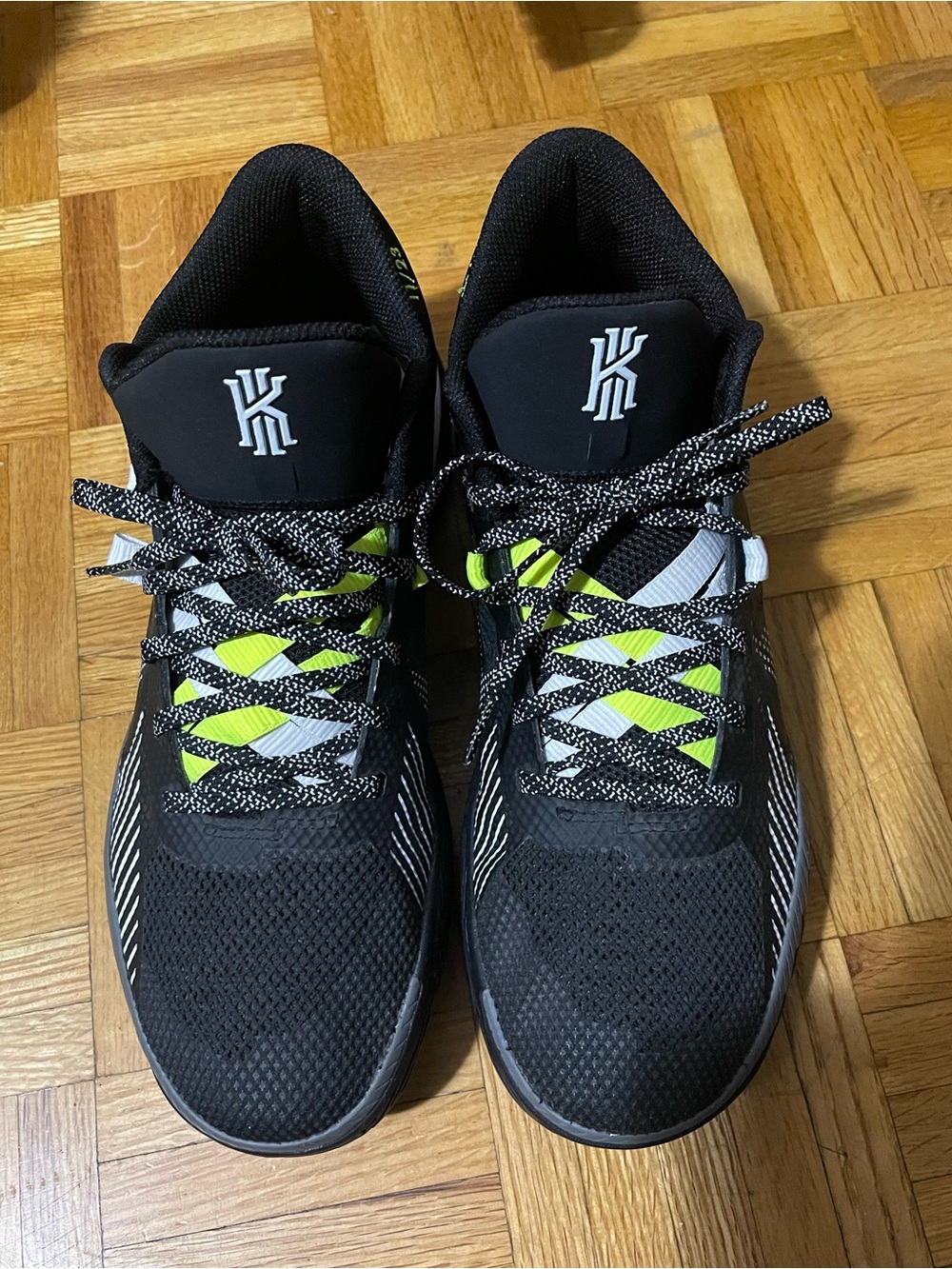 Nike Men’s Black and Volt Athletic Basketball Shoes